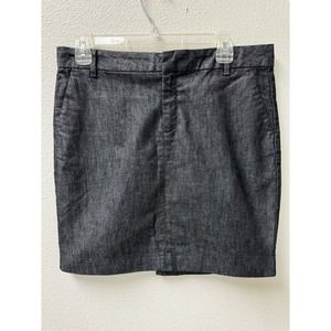 Gap Women’s‎ Skirt Black Heathered Denim Style Size 8